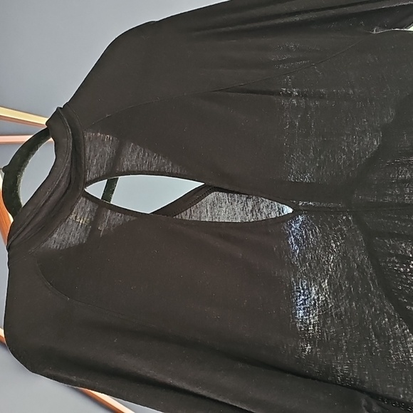 FREE PEOPLE TIERED TUNIC LONG DRESS IN BLACK - Picture 12 of 16